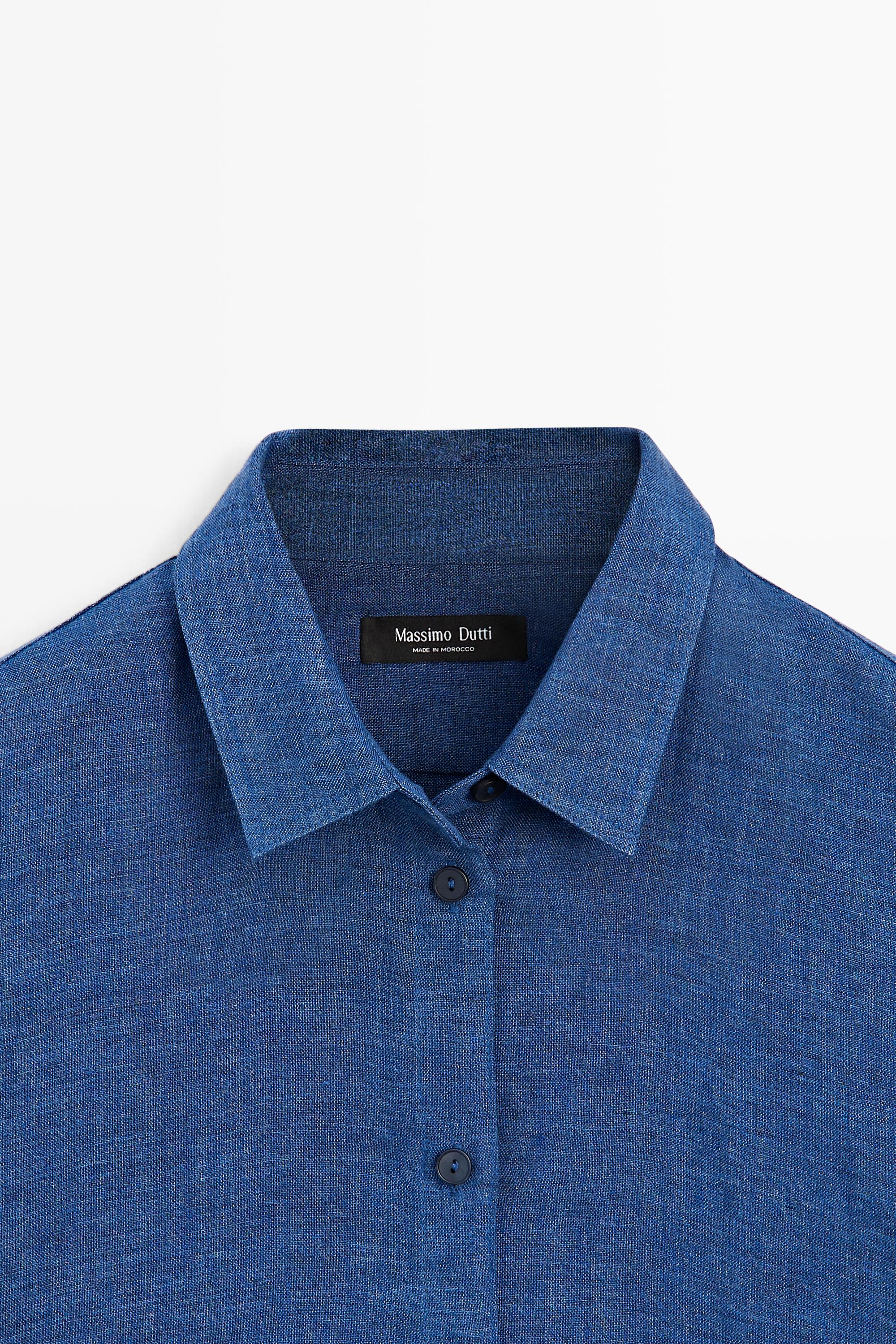 Flowing 100% linen shirt